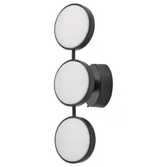 IKEA Kabomba Candeeiro led de parede, intensidade regulável mate/preto, 47x14 cm promoção