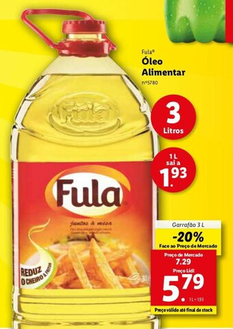 Lidl Fula Óleo Alimentar 3L promoção