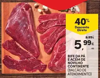 Continente Bife Pá e Acém de Novilho Continente promoção