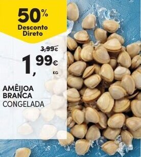 Continente Amêijoa Branca promoção