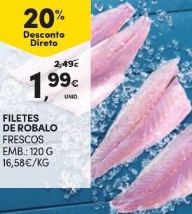 Continente Filetes de Robalo 120g promoção