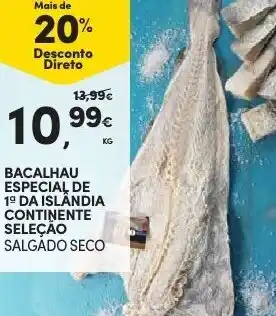Bacalhau Especial de 1° da Islândia Continente Seleção
