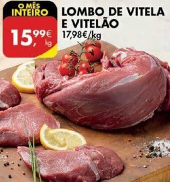Pingo Doce Lombo de Vitela E Vitelão promoção