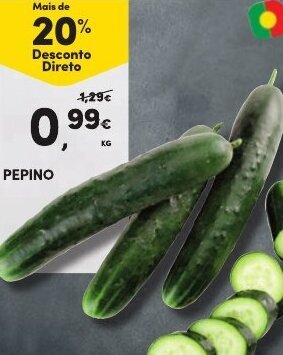 Continente Pepino promoção