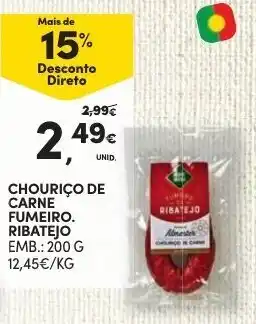 Continente Chouriço de Carne Fumeiro Ribatejo 200g promoção