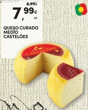 Continente Queijo Curado Medio Castelões promoção