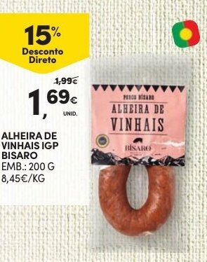 Continente Alheira de Vinhais IGP Bisaro 200g promoção