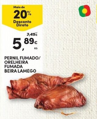 Continente Pernil Fumado/Orelheira Fumada Beira Lamego promoção
