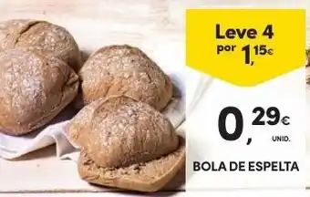 Continente Bola de Espelta promoção