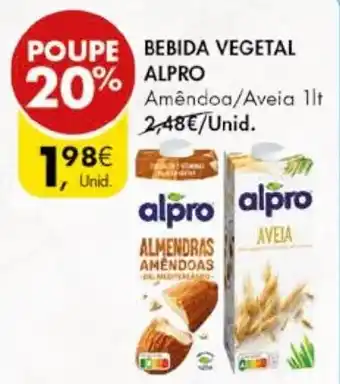 Pingo Doce BEBIDA VEGETAL ALPRO 1lt promoção