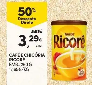 Continente Café E Chicória Ricoré 260g promoção