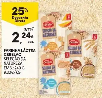Continente Farinha Láctea Cerelac 240g promoção