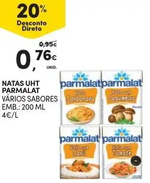 Continente Natas UHT Parmalat 200ml promoção