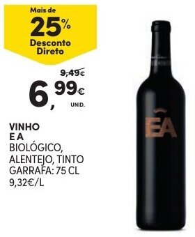 Continente Vinho EA 75cl promoção