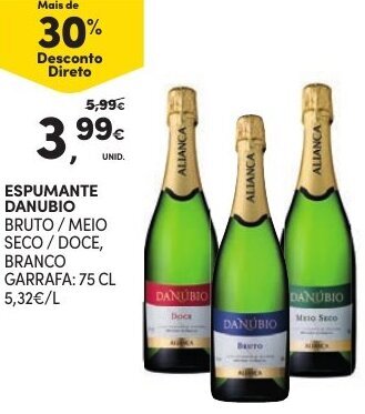 Continente Espumante Danubio 75cl promoção