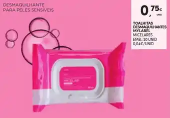 Toalhitas Desmaquilhantes MyLabel 20 Unid