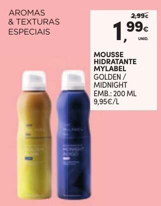 Continente Mousse Hidratante MyLabel 200ml promoção