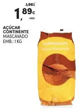 Continente Açúcar Continente 1kg promoção