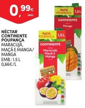 Continente Néctar Continente Poupança 1.5L promoção