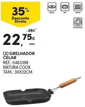 Continente Grelhador Celar 30x22cm promoção
