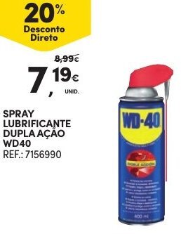 Continente Spray Lubrificante Dupla Ação WD40 promoção