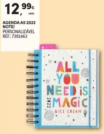 Continente Agenda A5 2022 Note! promoção