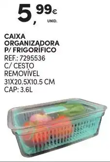 Continente Caixa Organizadora P/Frigorifico promoção