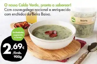 Pingo Doce O nosso Caldo Verde, pronto a saborear promoção