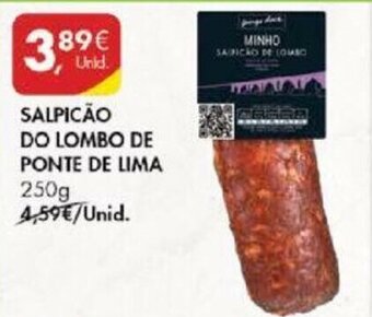 Pingo Doce Salpicão do Lombo de Ponte de Lima 250g promoção