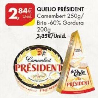 Pingo Doce Queijo Président 250g promoção