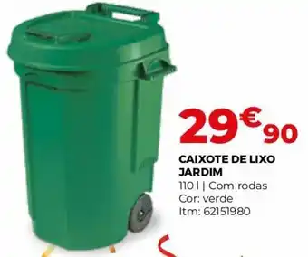 Bricomarché Caixote de Lixo Jardim 110L promoção