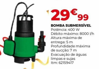 Bricomarché Bomba Submersível 400W promoção