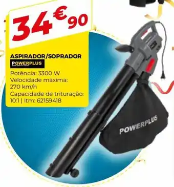 Bricomarché Aspirador/Soprador Powerplus 3300W promoção