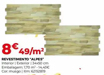 Bricomarché Revestimento "Alpes" 34x50cm promoção