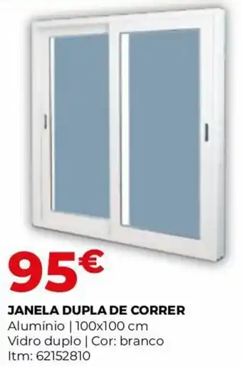 Bricomarché Janela Dupla de Correr 100x100cm promoção
