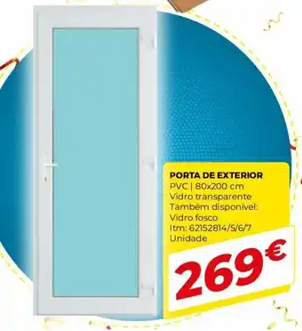 Bricomarché Porta de Exterior 80x200cm promoção