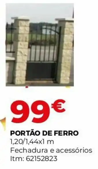 Bricomarché Portão de Ferro 1,20/1,44x1m promoção