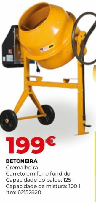 Bricomarché Betoneira promoção