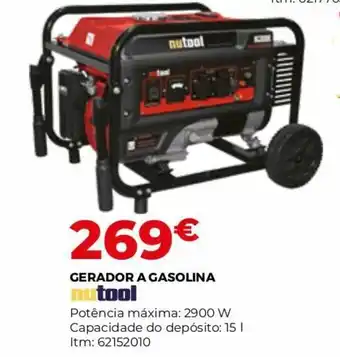 Bricomarché Gerador A Gasolina Nutool 2900W promoção