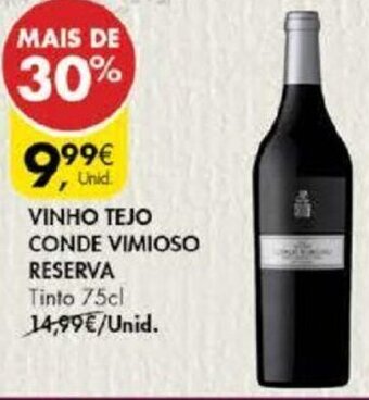Pingo Doce VInho Tejo Conde Vimioso Reserva 75cl promoção