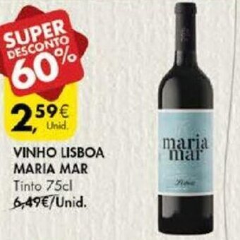 Pingo Doce Vinho Lisboa Maria Mar 75cl promoção