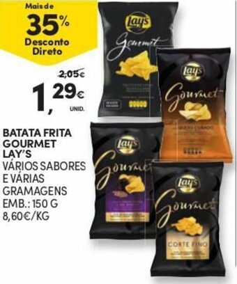 Continente Batata Frita Gourmet Lay's 150g promoção