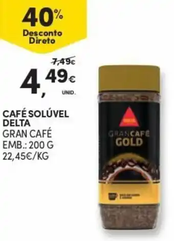 Continente Café Solúvel Delta 200g promoção