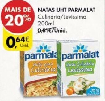 Pingo Doce Natas UHT Parmalat 200ml promoção
