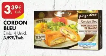 Pingo Doce Cordon Bleu 4 Unid promoção