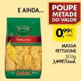 Pingo Doce Massa Fettucine 500g promoção