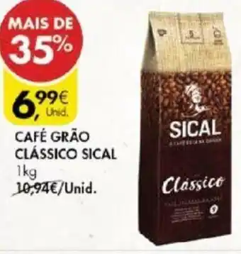 Pingo Doce Cafés Grão Clássico Sical 1kg promoção