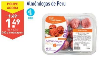 ALDI Almôndegas de Peru 360g promoção
