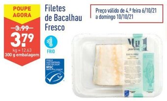 ALDI Filetes de Bacalhau Fresco 300g promoção