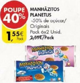 Pingo Doce Manhãzitos Planetus 6x2 Unid promoção